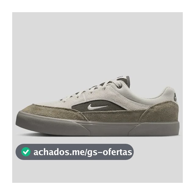 Tênis Nike Sb Malor Masculino Cinza/verde 39 Br