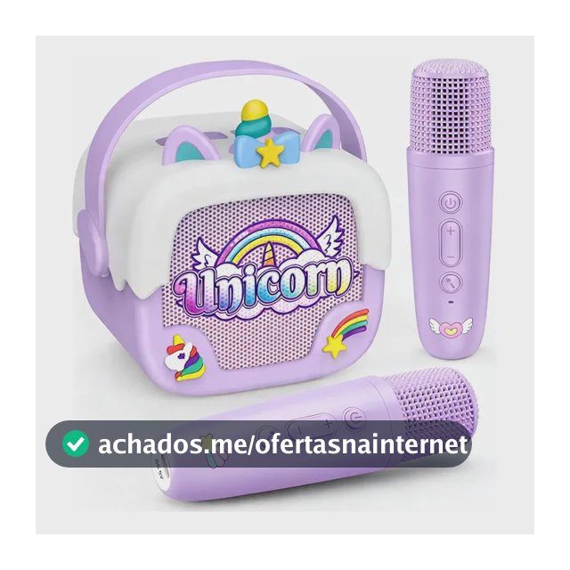 Microfone Menina,unicórn Bluetooth Brinquedo Karaokê Present