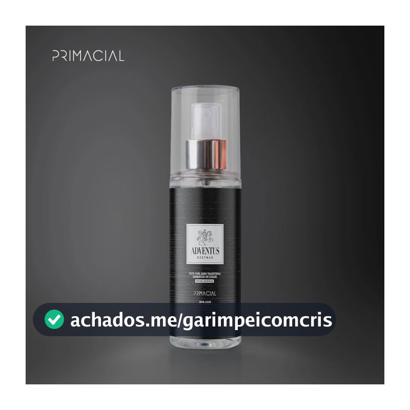 BODY SPLASH MASCULINO ADVENTUS 200ML - PRIMACIAL PERFUME AMADEIRADO