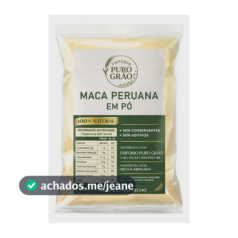 Farinha de Maca Peruana em Pó Empório Puro Grão