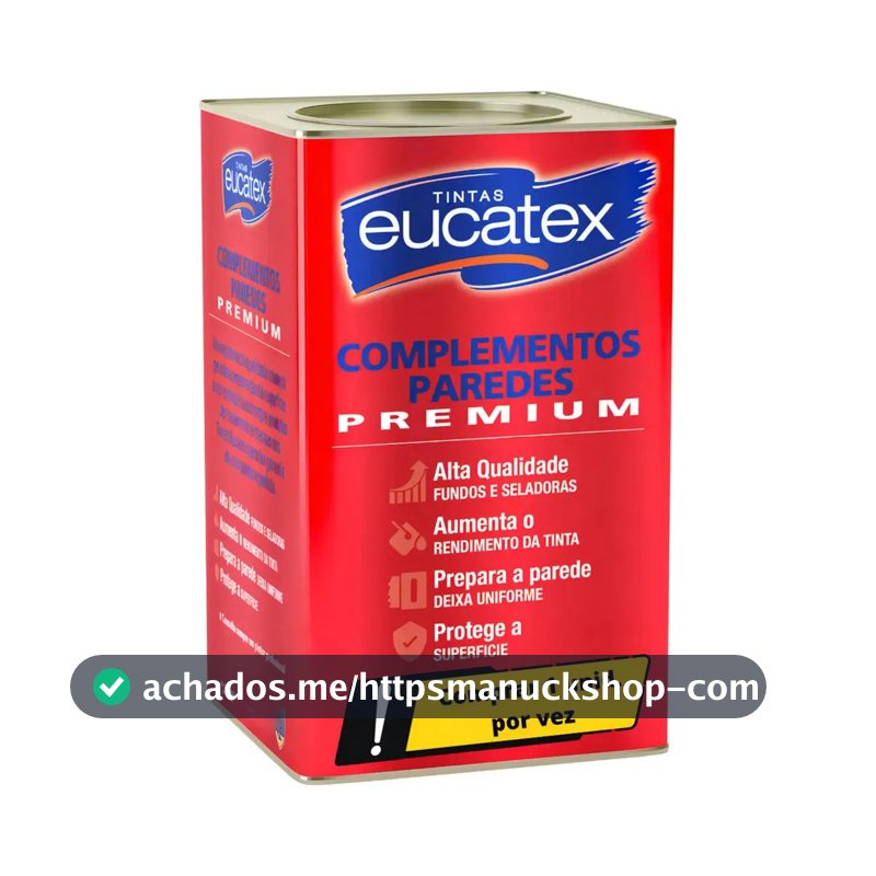 Selador Acrílico Branco Para Parede Gesso Reboco Eucatex Acabamento Fosco