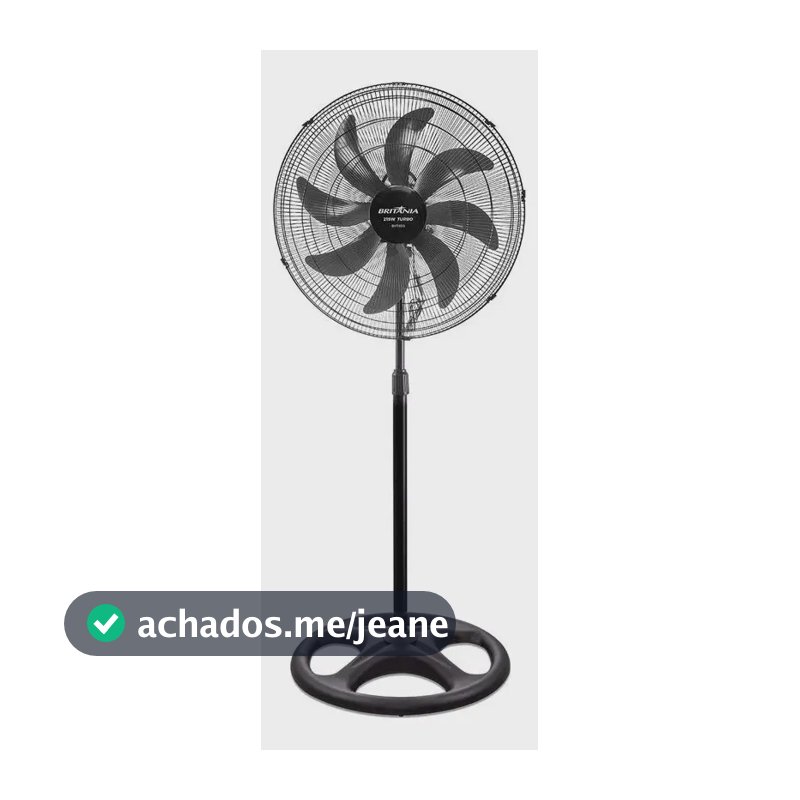Ventilador De Coluna Bvt650 Maxx Force 8 Pás 215w Britânia 60 Cm 60 Preto 127v Plástico 8