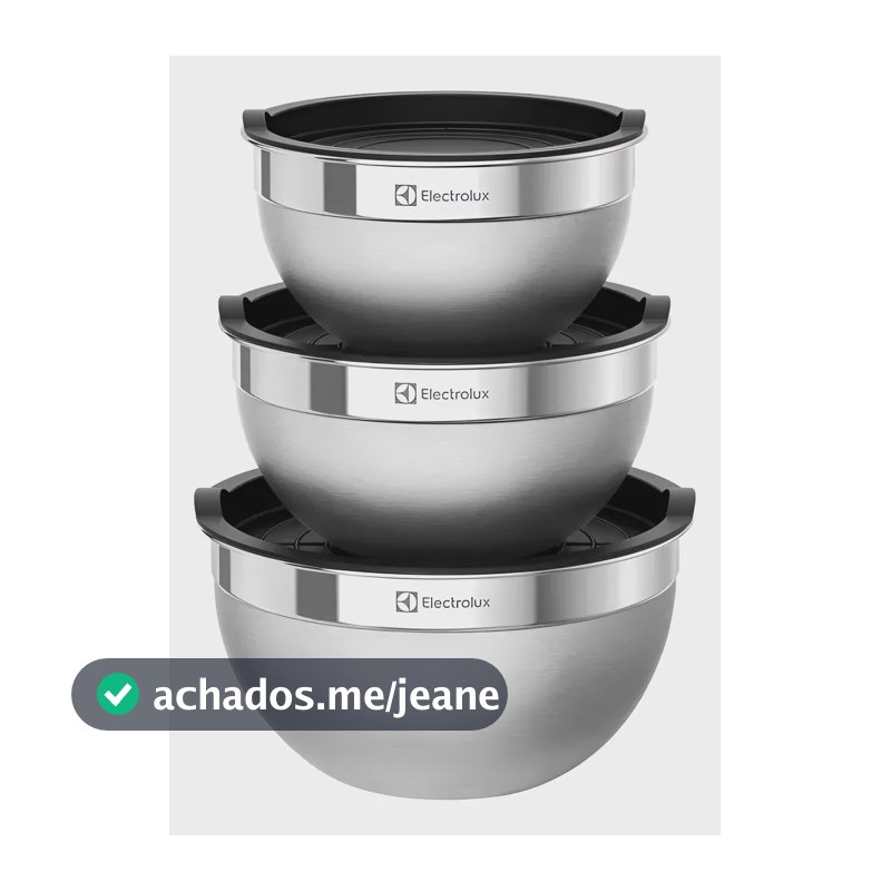 Conjunto De Bowls E Medidores Inox Electrolux 3 Peças