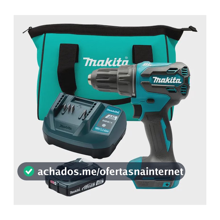 Furadeira Parafusadeira Imp Bateria 18v Dhp490wvx Makita 18v