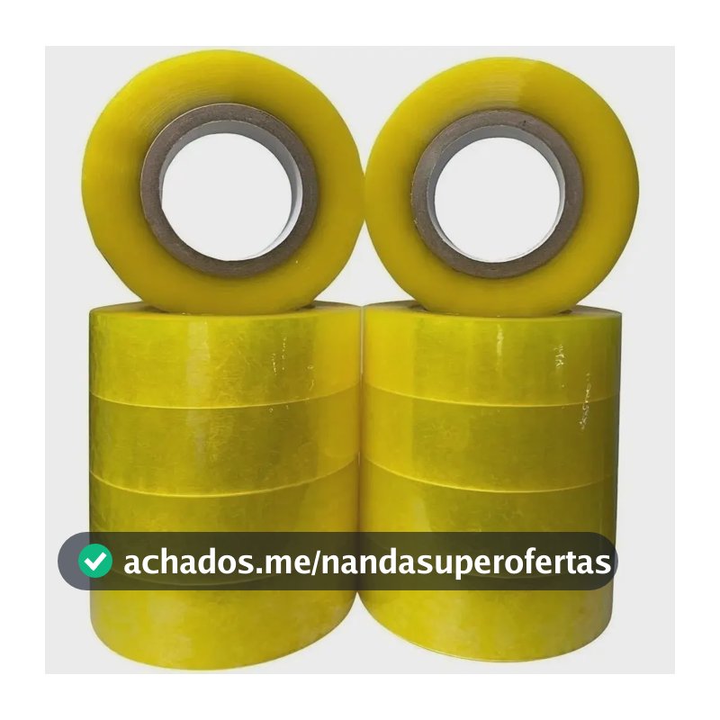 Kit 10 Fita Adesiva Embalagem Durex Caixa 45mm X 500m Transparente