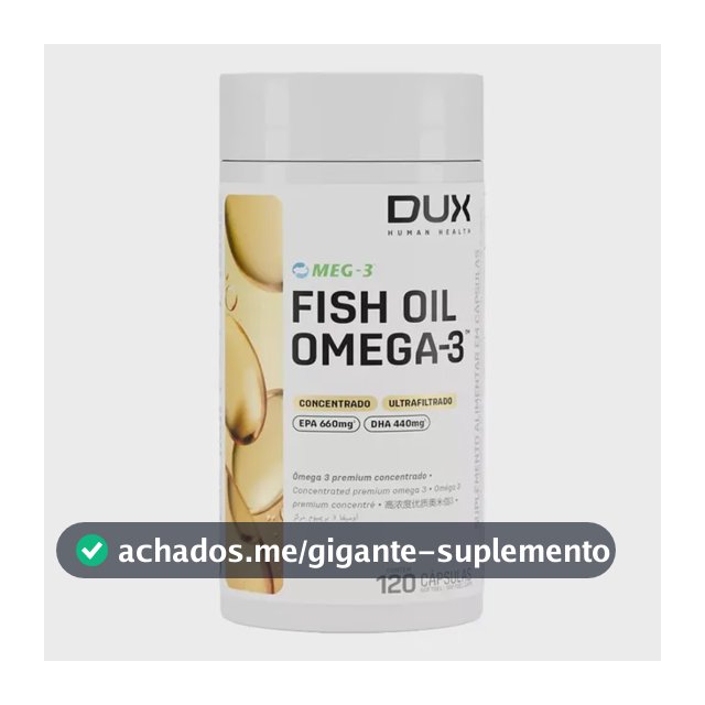 Ômega 3 Fish Oil 2000mg Dux Nutrition - 120 Cápsulas