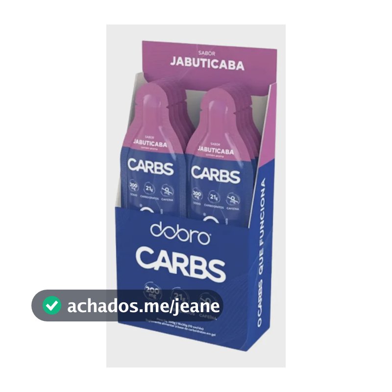 Carbs Gel sabor Jabuticaba (10un x 30g) Dobro