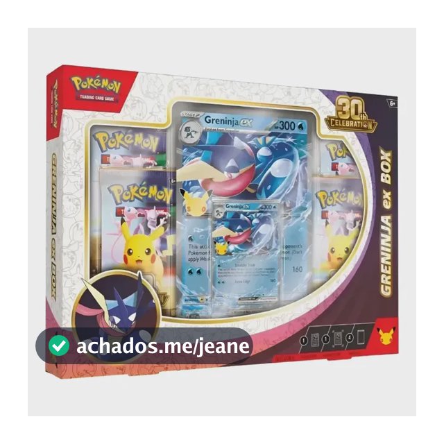 Pokémon Celebração 30 Anos Box Greninja Ex Greninja Ex Português