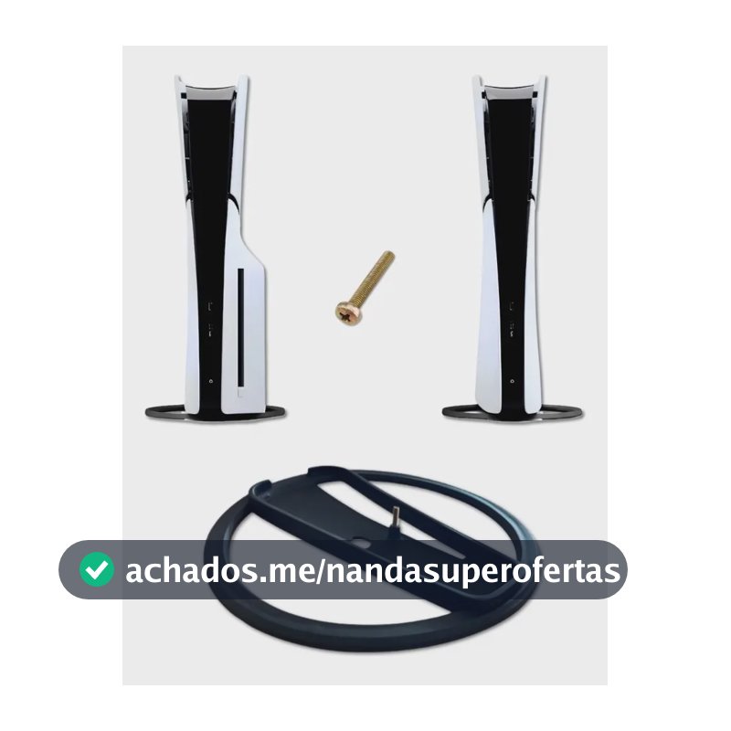 Suporte Base Vertical Para Playstation 5 Ps5 Slim Fat Todos Preto