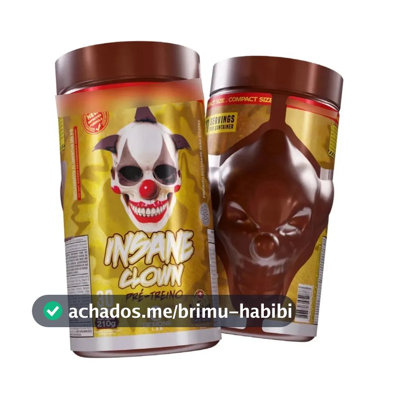 Pré Treino Insane Clown Demons Lab 210g S Sabores S Swiss Chocolate