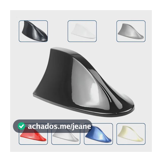 Antena Shark Tubarão Honda Hrv Civic Fit City Crv Accord Top Shark Barbatana Tubarão Preto