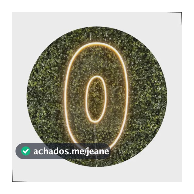 Números De Neon Led 0 A 9 Painel Placa Decoração Festa 50 Cm