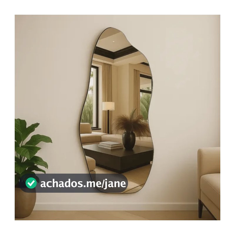 Espelho Corpo Inteiro Organico 90x40 Quarto Pinterest Grande Orgânico - Suporte