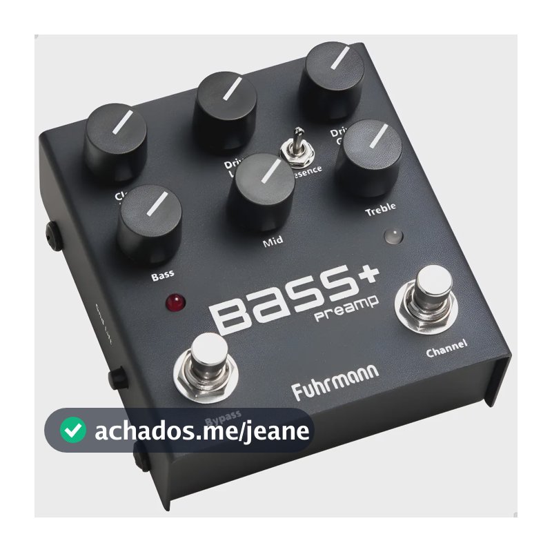 Pedaleira De Efeito Bass + Preamp Fuhrmannn Original Preto