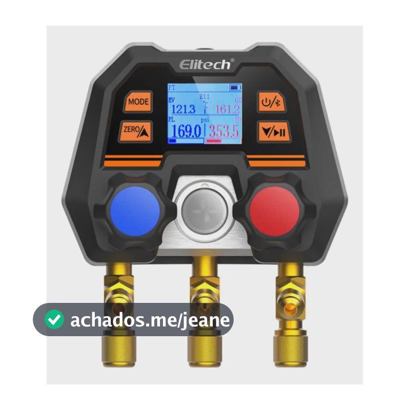 Manifold Digital Elitech Ms-100 Plus Bluetooth - Modelo Novo