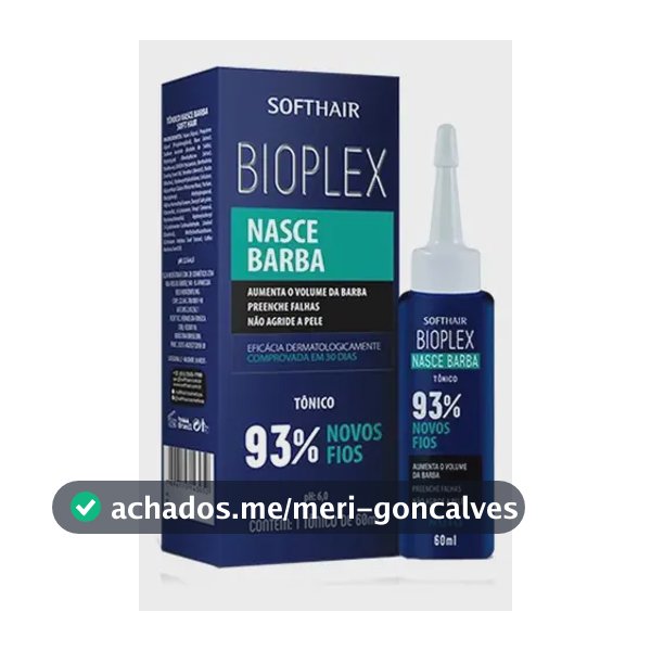 Softhair Bioplex Auxiliar De Crescimento Barba 60ml