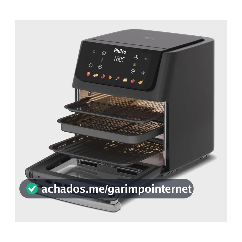 Fritadeira Air Fryer Philco 16 Litros Paf16c Preto