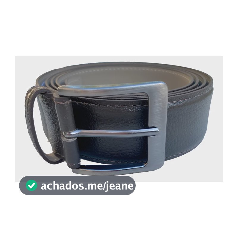 Cinto Social Masculino Couro Legítimo Preto Fasolo 4 cm