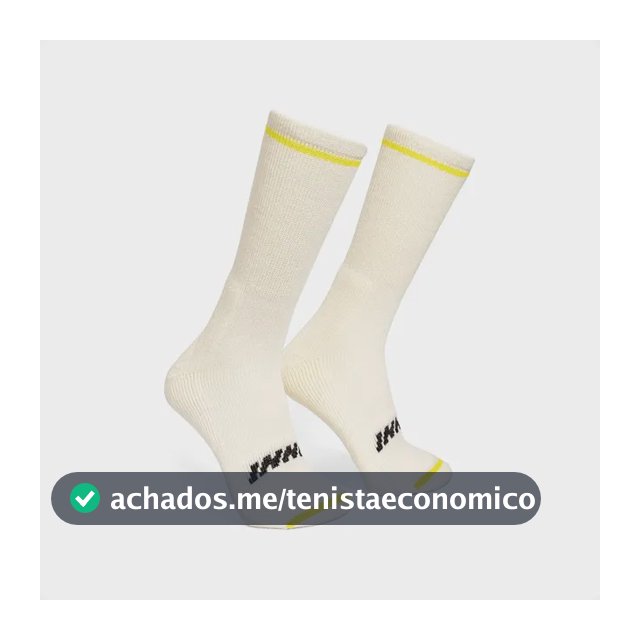 Meia Inni Ultra Cushion Branca Cano Alto 39 Ao 44 Branca 39 Ao 44