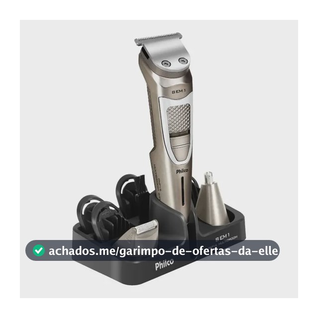 Aparador de Pelos Philco Multigroom 8 Em 1 Pap16 Cor Chumbo