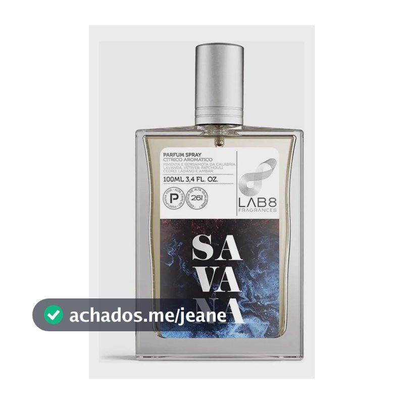 Perfume Savana Lab 8 Masculino Amadeirado Cítrico Aromático 100ml