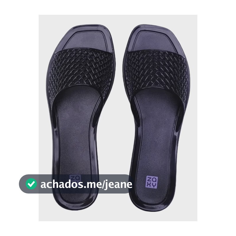 Chinelo Feminino Slide Zaxy Preto 36