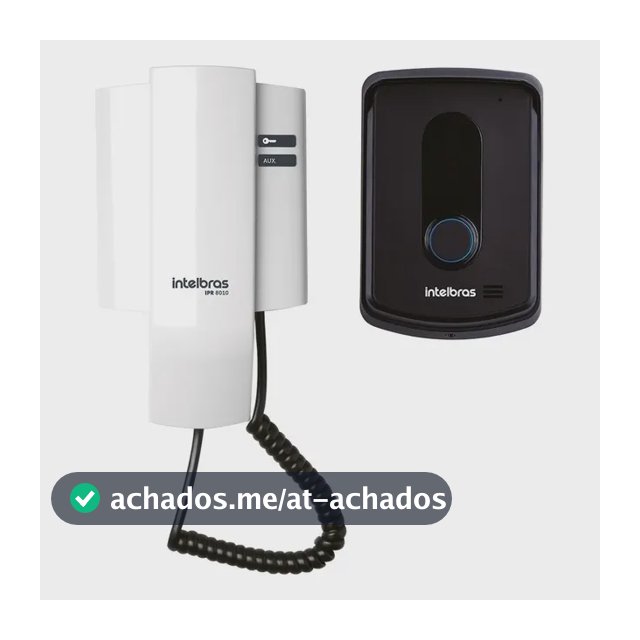 Porteiro Residencial Ipr 8010 Preto/Branco Intelbras