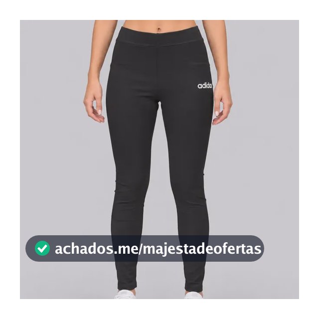 Calça Legging adidas Logo Linear Sj Feminina Preta