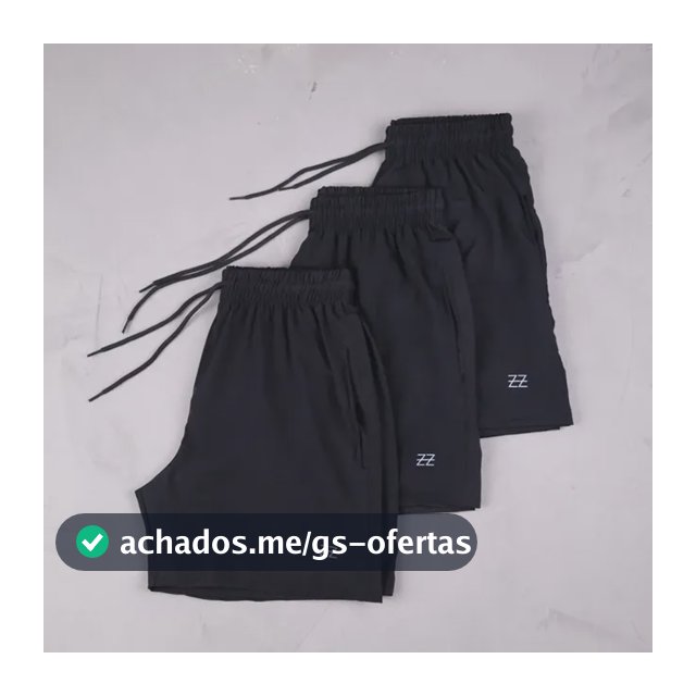 Kit 3 Bermudas Masculinas Academia Treino Praia Verão Fit