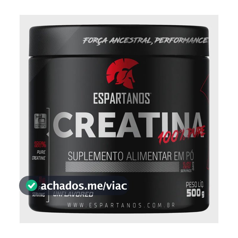 Creatina Espartanos em pó Sem sabor x 500g