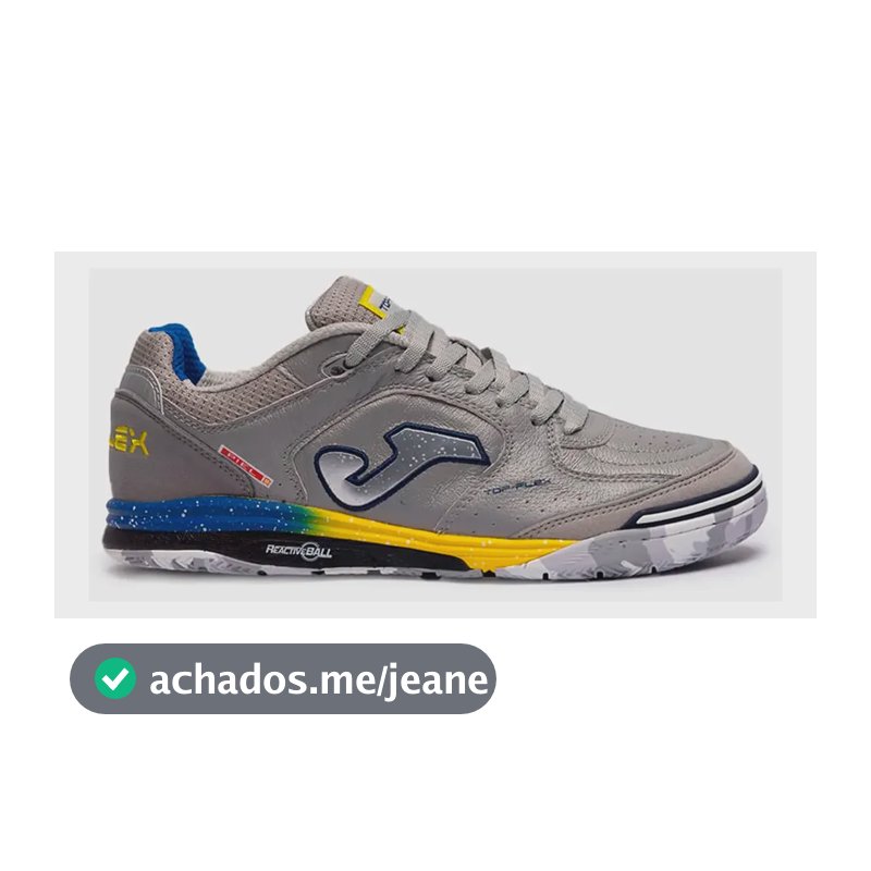 Chuteira Joma Top Flex Rebound Masculina Original Nfe Cinza/azul 39