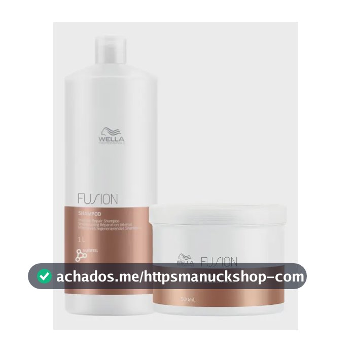 Kit Wella Fusion - Shampoo 1l + Máscara 500ml