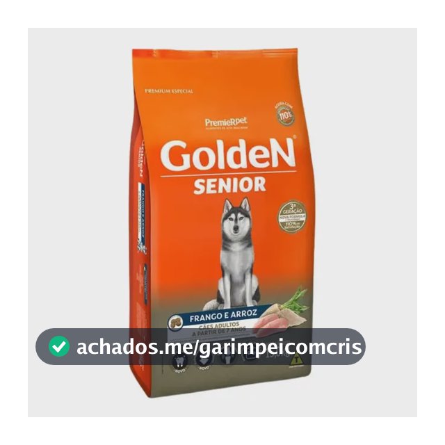 Ração Golden Senior Frango 15kg P/cães Adultos