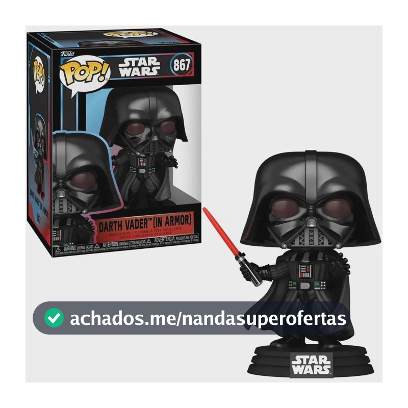 Funko Pop! Star Wars - Darth Vader em armadura #867