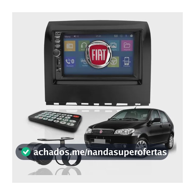 Central Kit Multimidia Fiat Palio 2din Mp5 Bluetooth Espelha