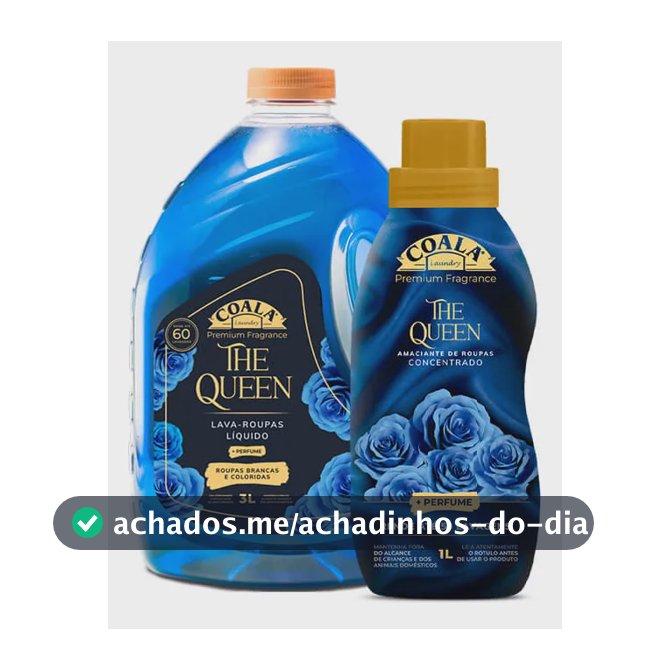 Kit Lava Roupas Coala 3L + 1 Amaciante The Queen