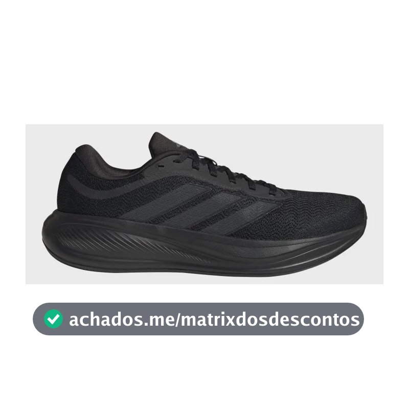 Tênis Response Runner 2 adidas Preto / Core Black / Core Black / Grey Five 35 Br