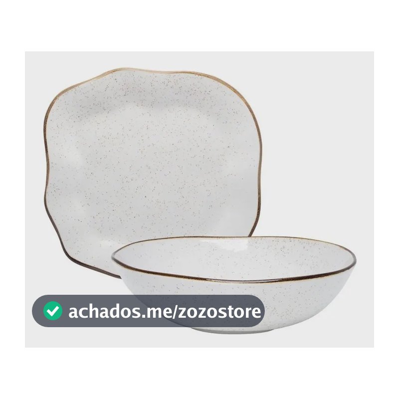 Kit P Servir Travessa E Saladeira Maresia Oxford Baixelas Branco