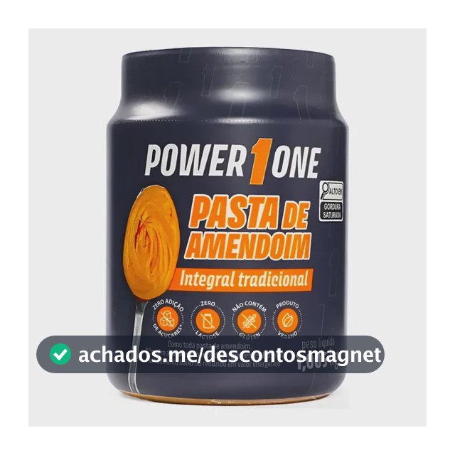 Pasta De Amendoim Power One 1kg Integral Natural