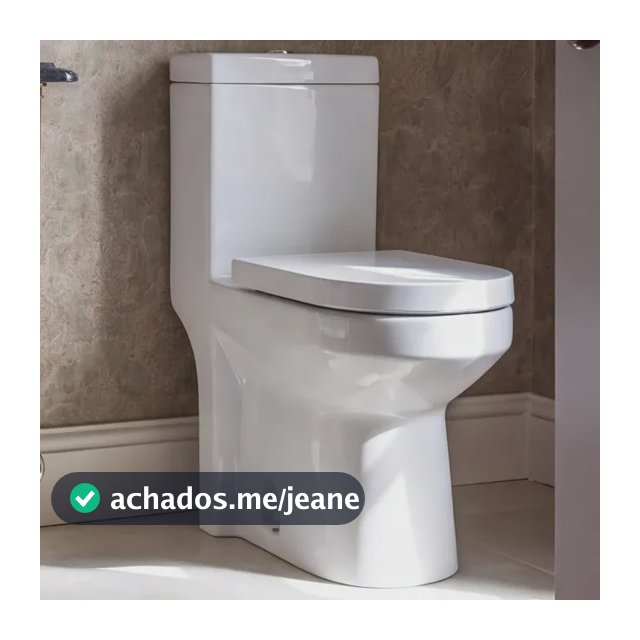 Vaso Sanitário Monobloco Privada Com Caixa Acoplada Grande Branco Brilhante
