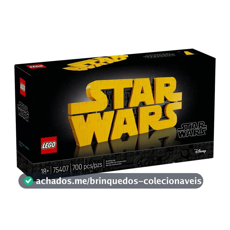 LEGO Logotipo Star Wars para construir com blocos +18 Plastico