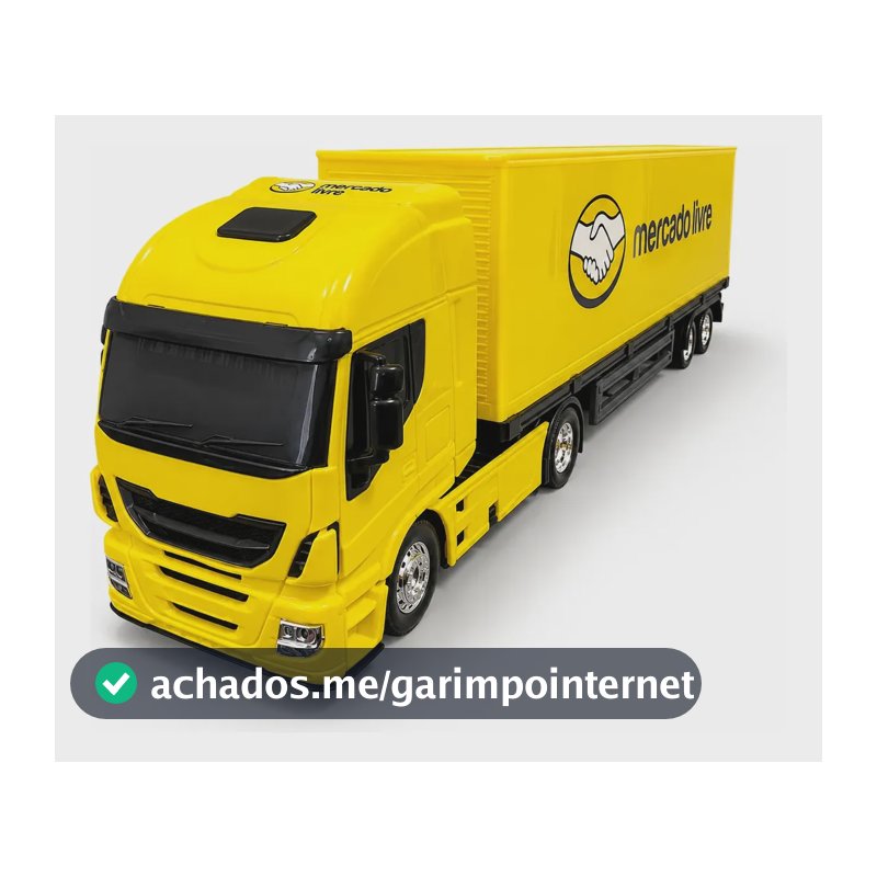 Brinquedo Caminhão Carreta Entrega Do Mercado Livre Amarelo