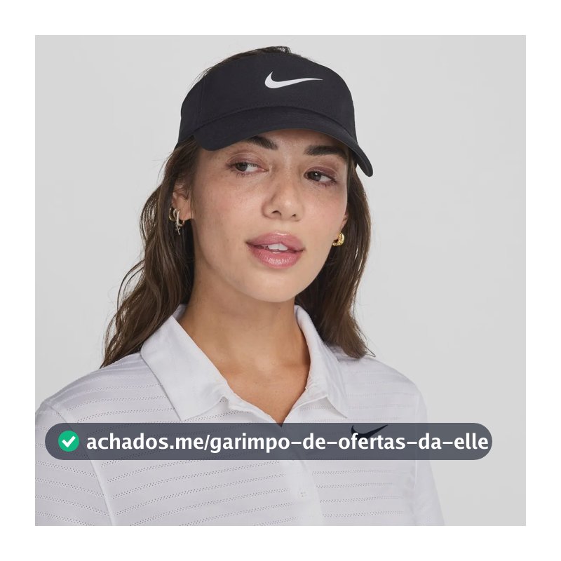 Viseira Nike Dri-fit Ace Visor Cor Preto/branco Tamanho M/g