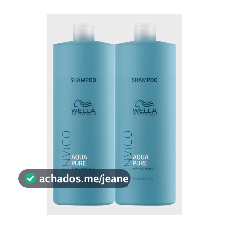 Kit Wella Professionals Invigo Balance Acqua Pure Shampoo 1l