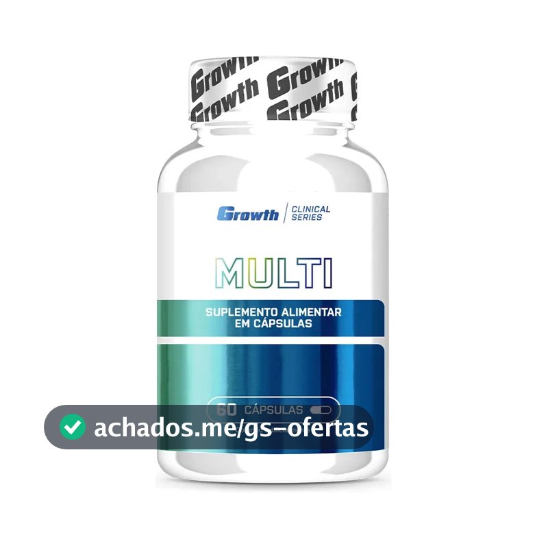 Multivitamínico Growth Supplements Clinical Series em cápsula Sem sabor de 60 un