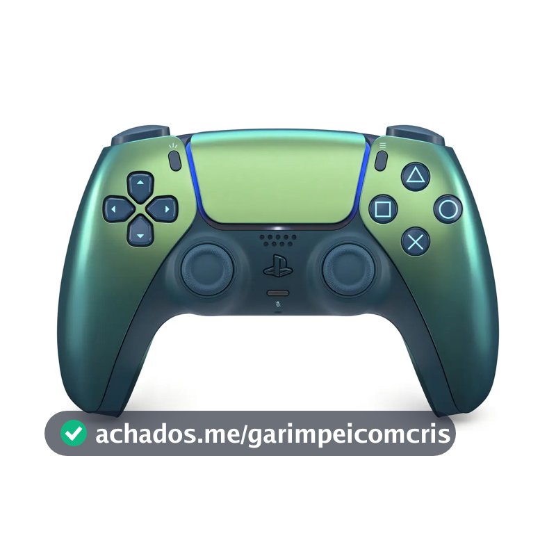 Controle sem fio DualSense Chroma Teal PS5 Sony CFI-ZCT1W cor verde