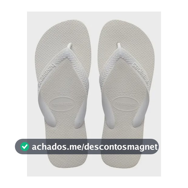 Chinelo Unissex Top Havaianas Liso Branco