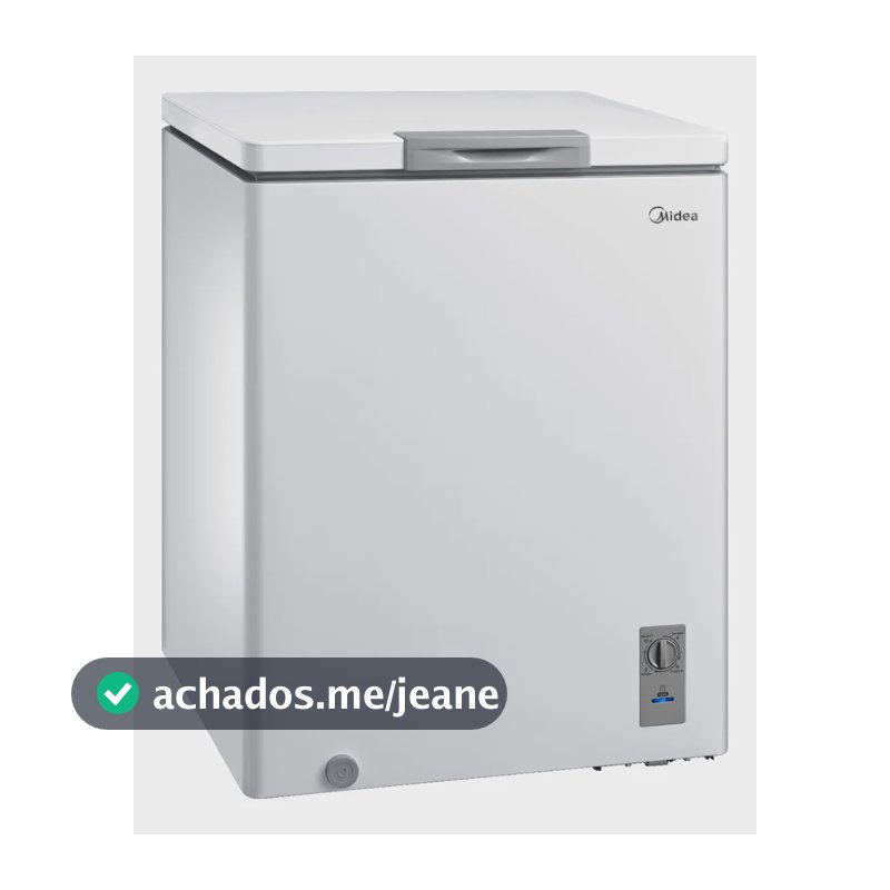 Freezer Horizontal 142l Inverter Bivolt Branco Midea 127/220v