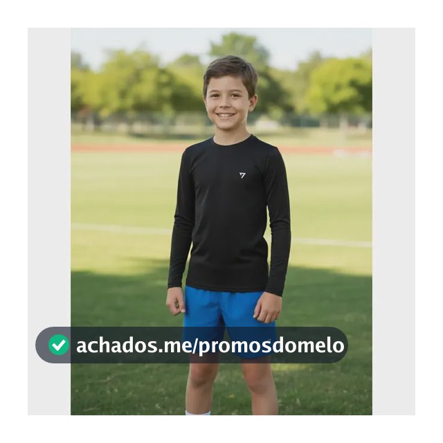 Camisa Térmica Infantil Proteção Solar Uv Blusa Segunda Pele