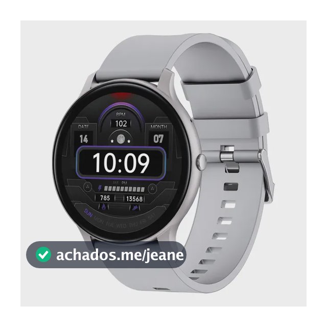 Smartwatch Eowihor X27 45 mm para Android e iOS, com Tela de 1.95", À Prova D'Água IP68 e Pulseira Milanese Cinza